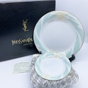 6-Pcs Yves Saint Laurent Tulip Motif Party Plate Set